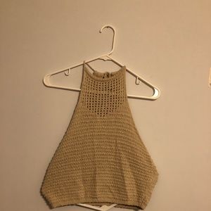 Hollister knit crop top
